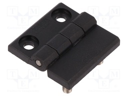Hinge; Width: 40mm; technopolymer (PA); black; H: 40mm
