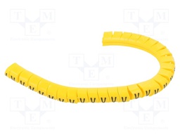 Markers for cables and wires; Label symbol: V; 2.5÷5mm; PVC; PA