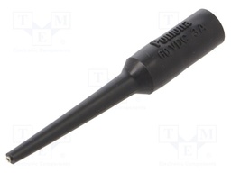 Probe tip; 3A; black; Tip diameter: 0.76mm; Socket size: 4mm; 70VDC