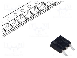 Transistor: NPN; bipolar; 80V; 8A; 20W; DPAK