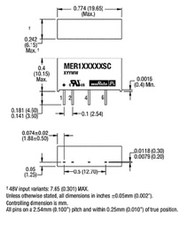 Converter: DC/DC; 1W; Uin: 21.6÷26.4V; Uout: 12VDC; Iout: 84mA; SIP