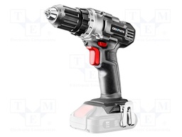 Drill/driver; battery; drilling,screwdriving; 0.8÷10mm; 18VDC