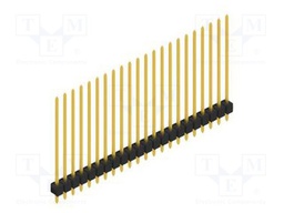 Connector: pin strips; pin header; male; PIN: 22; 2.54mm; THT; 1x22