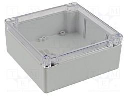 Enclosure: multipurpose; X: 140mm; Y: 140mm; Z: 60mm; 1554; grey; IP68