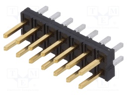 Pin header; wire-wire/PCB; male; Milli-Grid; 2mm; PIN: 14; THT; 2A