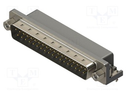 Connector: D-Sub; PIN: 37; socket; male; angled; THT; MHDR