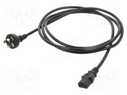 POWER CORD, AS 3112-IEC C13, 2.5M, 10A