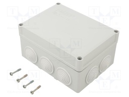 Enclosure: junction box; X: 150mm; Y: 70mm; Z: 110mm; wall mount; ABS