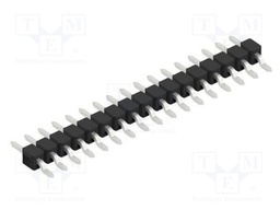 Connector: pin strips; pin header; male; PIN: 17; 2.54mm; SMT; 1x17