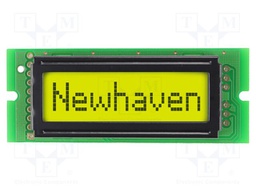 Display: LCD; STN Positive; 8x1; grey; 69x27mm; LED; PIN: 16; 1x10