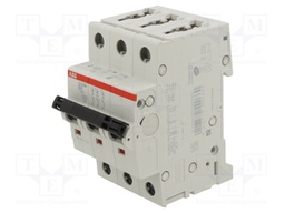 Circuit breaker; 400VAC; Inom: 6A; Poles: 3; DIN; Charact: B; 10kA