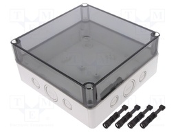Enclosure: multipurpose; X: 180mm; Y: 182mm; Z: 84mm; TK PC; grey