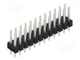 Connector: pin strips; pin header; male; PIN: 24; 2.54mm; THT; 2x12