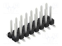 Connector: pin strips; pin header; male; PIN: 16; 2.54mm; SMT; 2x8