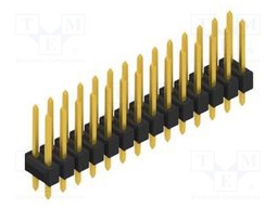 Connector: pin strips; pin header; male; PIN: 28; 2.54mm; THT; 2x14