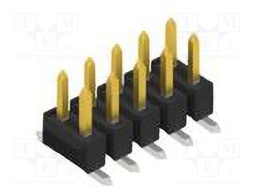 Connector: pin strips; pin header; male; PIN: 10; 2.54mm; SMT; 2x5