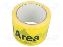 Awareness tape; ESD; L: 33m; W: 75mm; EN 61340-5-1