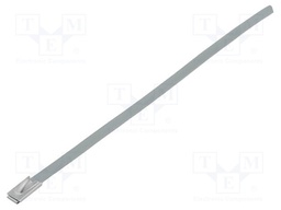 Cable tie; L: 152mm; W: 4.5mm; stainless steel; V: with ball lock