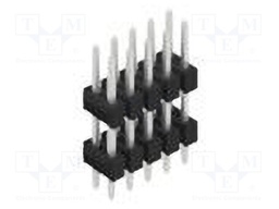 Connector: pin strips; pin header; male; PIN: 10; 2.54mm; THT; 2x5