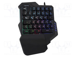 Keyboard; black; USB; wired; 1.5m