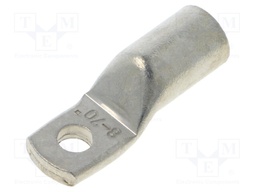 Tip: ring tube; M8; 70mm2; crimped; for cable; tinned; copper; 8.4mm