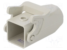 Enclosure: for HDC connectors; size D3A; for cable; with latch