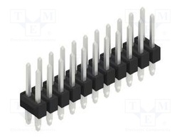 Connector: pin strips; pin header; male; PIN: 22; 2.54mm; THT; 2x11