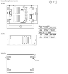 Power supply: switched-mode; 40W; 100÷370VDC; 85÷264VAC; OUT: 1