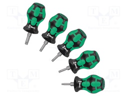Kit: screwdrivers; Pcs: 5; Torx®; Size: TX10,TX15,TX20,TX25,TX27