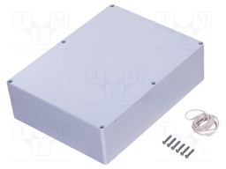 Enclosure: multipurpose; X: 230mm; Y: 300mm; Z: 86mm; polycarbonate