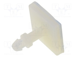 PCB distance; polyamide; L: 10mm; self-adhesive; Colour: natural