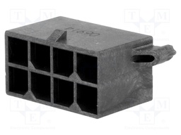 Socket; wire-board; male; Mega-Fit; 5.7mm; PIN: 8; Layout: 2x4; 23A