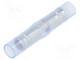 Butt splice; insulated; copper; 1.25÷2mm2; tinned; crimped