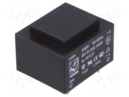 Transformer: encapsulated; 1.5VA; 230VAC; 7.5V; 200mA; 70g
