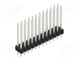 Connector: pin strips; pin header; male; PIN: 24; 2.54mm; THT; 2x12