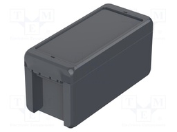 Enclosure: multipurpose; X: 80mm; Y: 191mm; Z: 90mm; BOCUBE; graphite