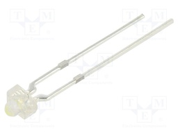 LED; 1.8mm; white cold; 2180÷3000mcd; 15°; Front: convex; 2.7÷3.2V