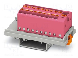 Splice terminal: rail; 17.5A; 500V; push-in; PA; 0.14÷2.5mm2
