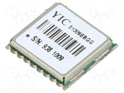 Module: GPS GLONASS/QZSS; ±2.5m; GPS; -161dBm; 3÷4.3VDC; 9.6kbps