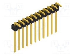 Connector: pin strips; pin header; male; PIN: 11; 2.54mm; THT; 1x11