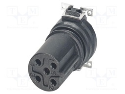 Connector: M12; contact insert; PIN: 5; 60V; straight; SMT; B code