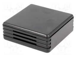 Enclosure: for alarms; X: 71mm; Y: 71mm; Z: 27mm; ABS; black