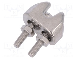 Rope clamp wire; acid resistant steel A4; for rope; Ørope: 3mm