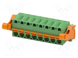 PCB connector, nominal cross section: 2.5 mm2, color: green,