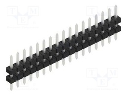 Connector: pin strips; pin header; male; PIN: 17; 2mm; THT; 1x17