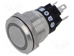 Switch: vandal resistant; Pos: 2; SPDT; 3A/240VAC; 3A/240VDC; Ø19mm