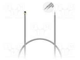 Cable; IPEX MHF,wires; black; angled; -40÷85°C; 250mm; 50Ω