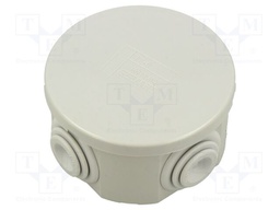 Enclosure: junction box; X: 74mm; Y: 72.5mm; Z: 40.5mm; wall mount