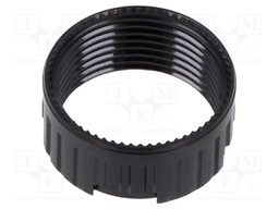 Nut; 61; Ø16mm; Body: black; Mat: plastic