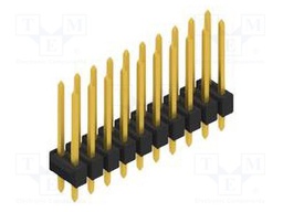 Connector: pin strips; pin header; male; PIN: 20; 2.54mm; THT; 2x10